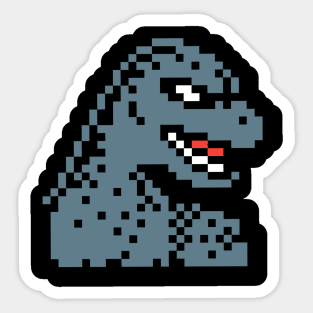 8-Bit Godzilla Sticker